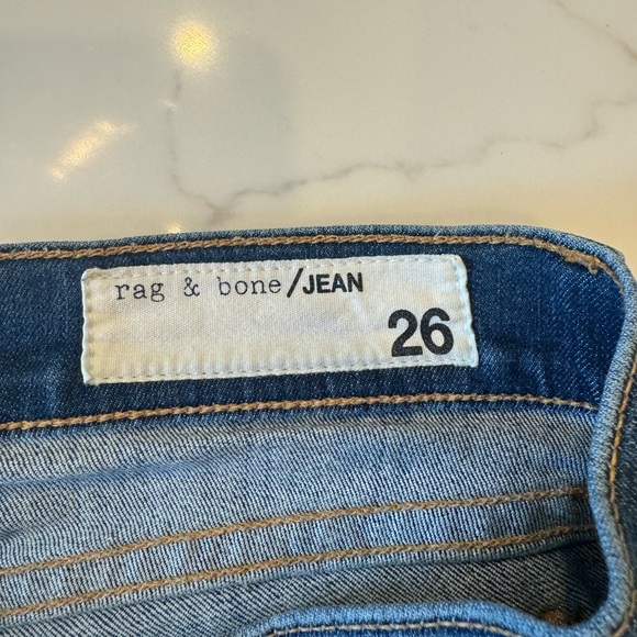 rag & bone Mid Rise Ankle Skinny Jeans in Rae - Picture 5 of 7